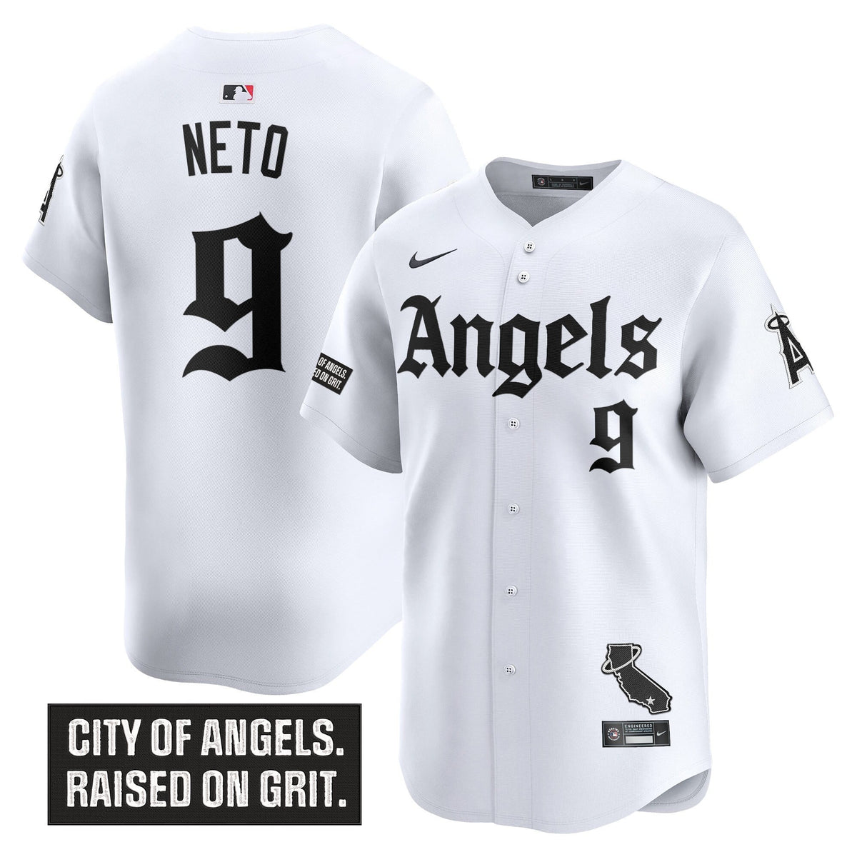 Men's Los Angeles Angels 'Gothic Halo Edition' Vapor Premier Limited Jersey - All Stitched