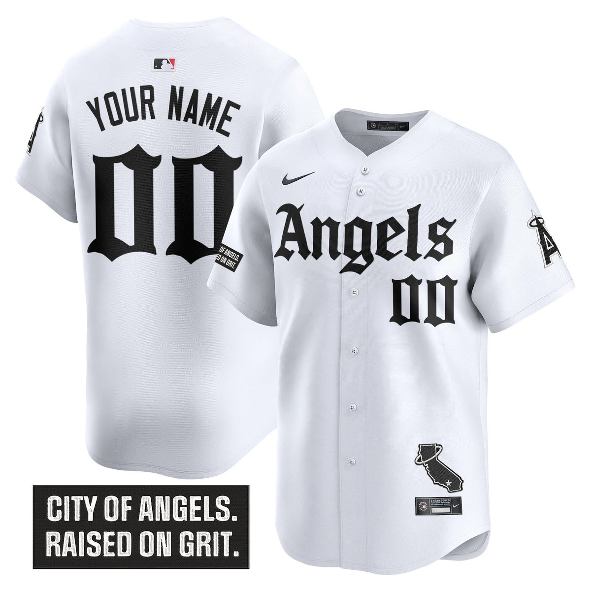 Los Angeles Angels 'Gothic Halo Edition' Vapor Premier Limited Custom Jersey - All Stitched