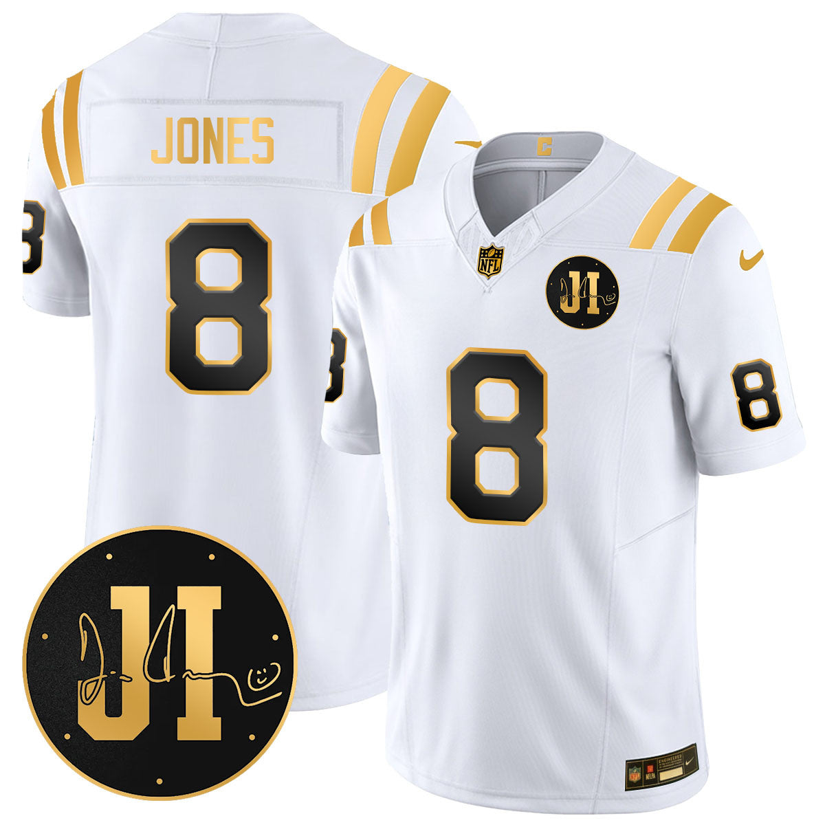 Men's Indianapolis Colts Limited 2025 Jersey - Memorial Patch for Jim Irsay - All Stitched