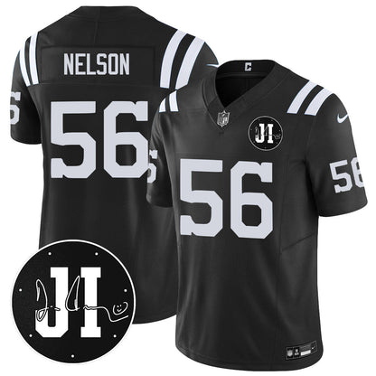Men's Indianapolis Colts Limited 2025 Jersey - Memorial Patch for Jim Irsay - All Stitched
