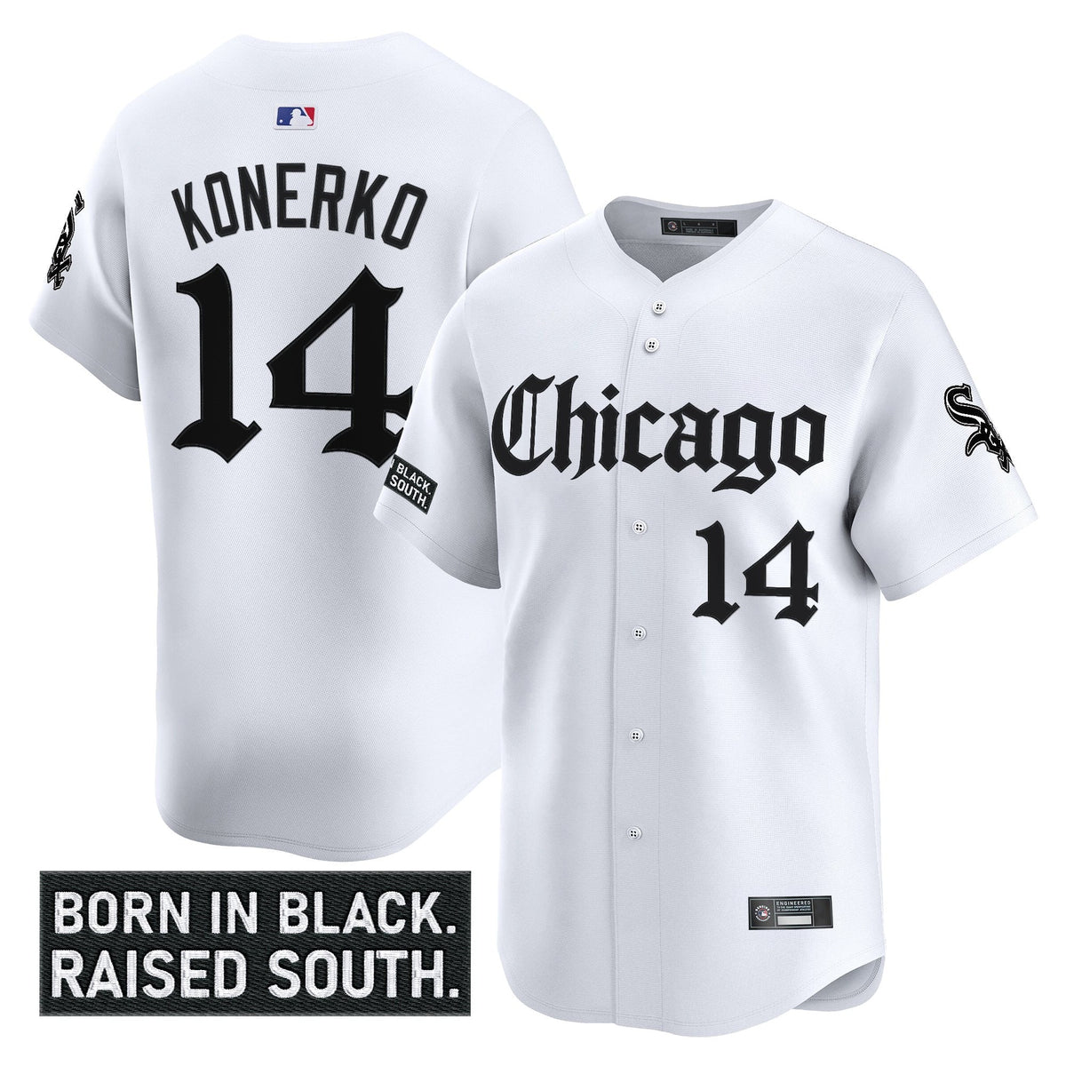 Men's Chicago White Sox 'Gothic South Side Edition' Vapor Premier Limited Jersey - All Stitched