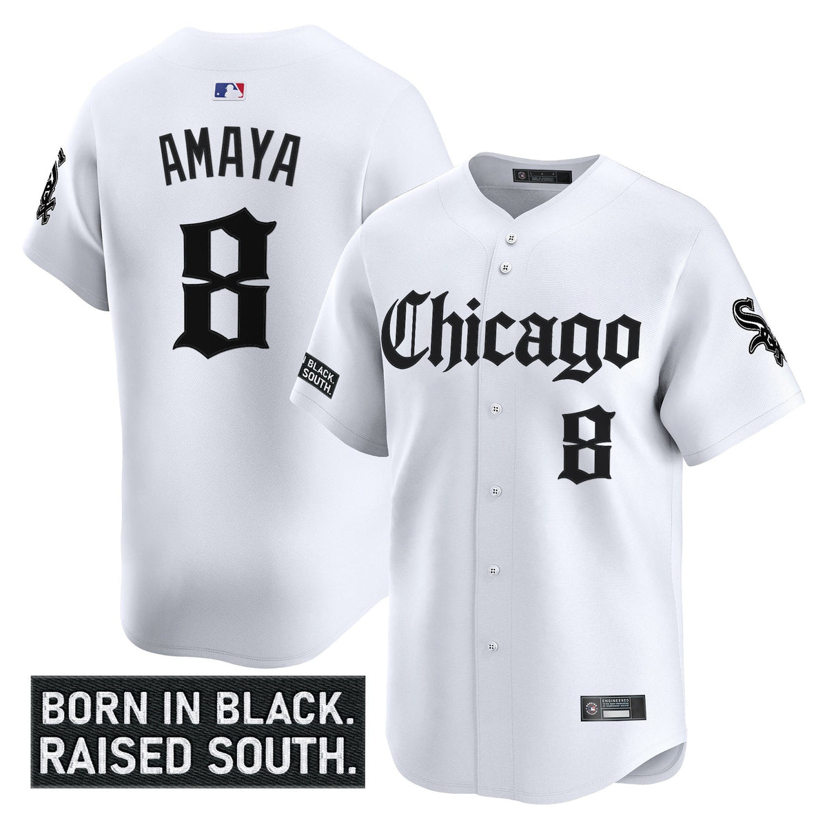 Men's Chicago White Sox 'Gothic South Side Edition' Vapor Premier Limited Jersey - All Stitched