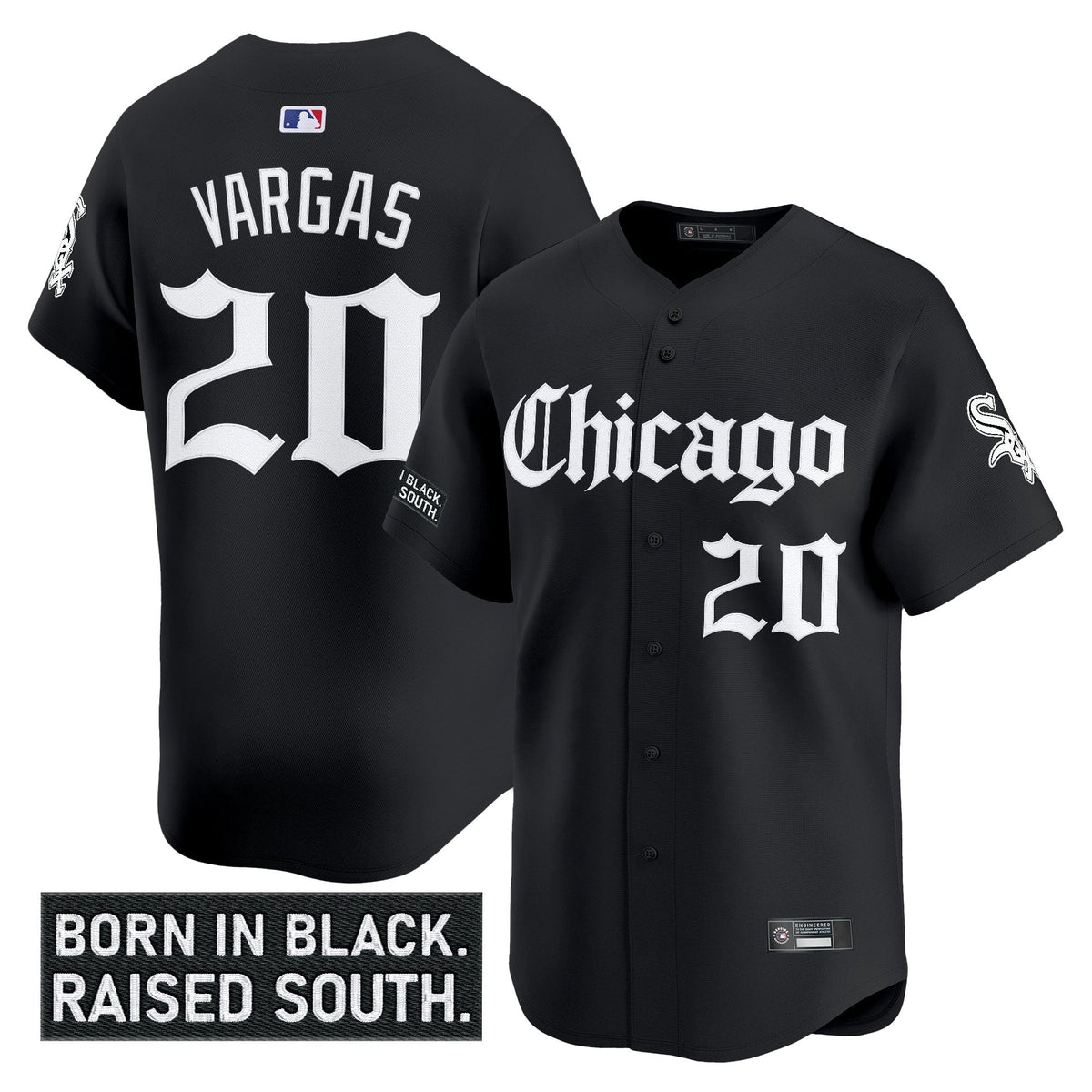 Men's Chicago White Sox 'Gothic South Side Edition' Vapor Premier Limited Jersey - All Stitched