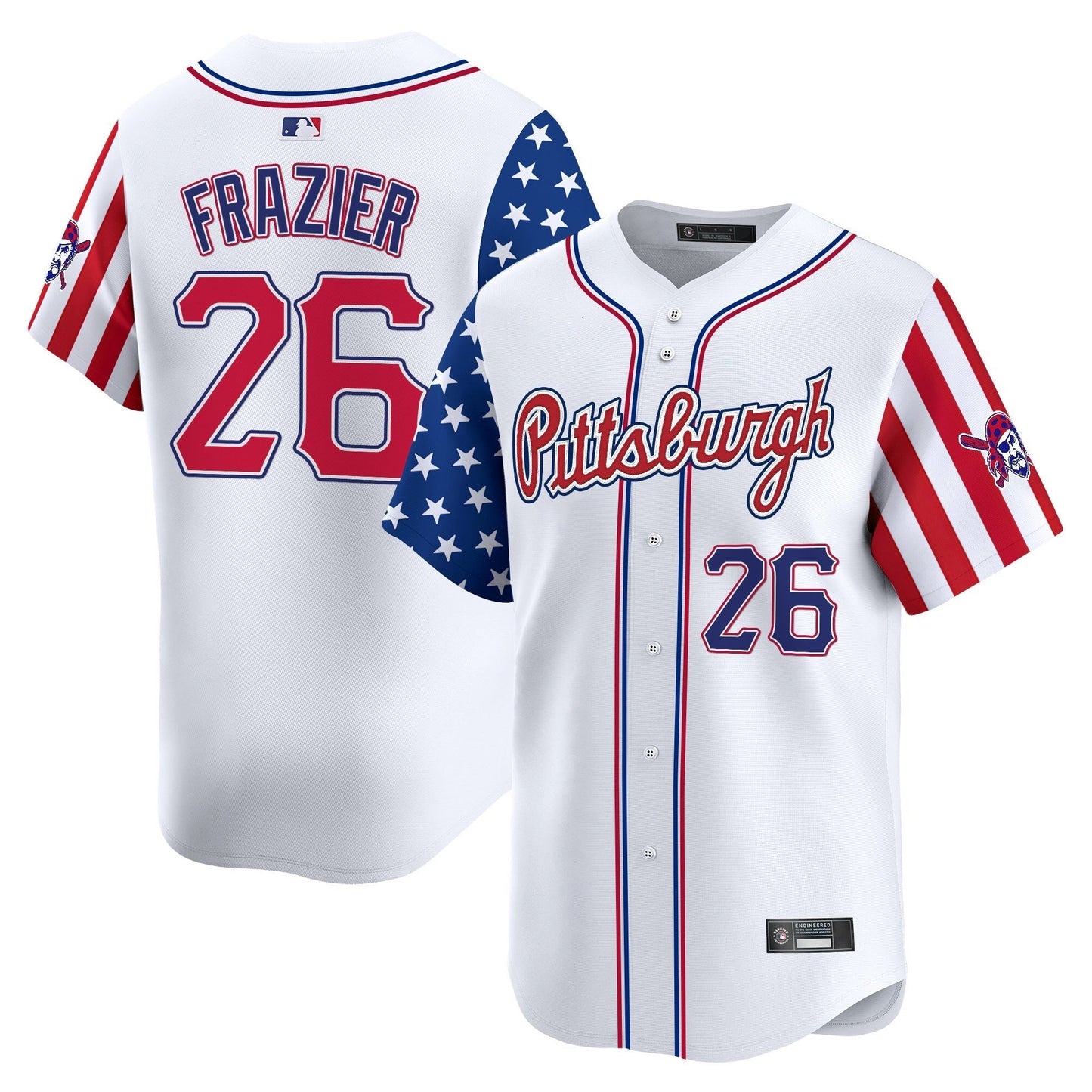Men's Pittsburgh Pirates 2025 Independence Day Vapor Premier Limited Jersey - All Stitched