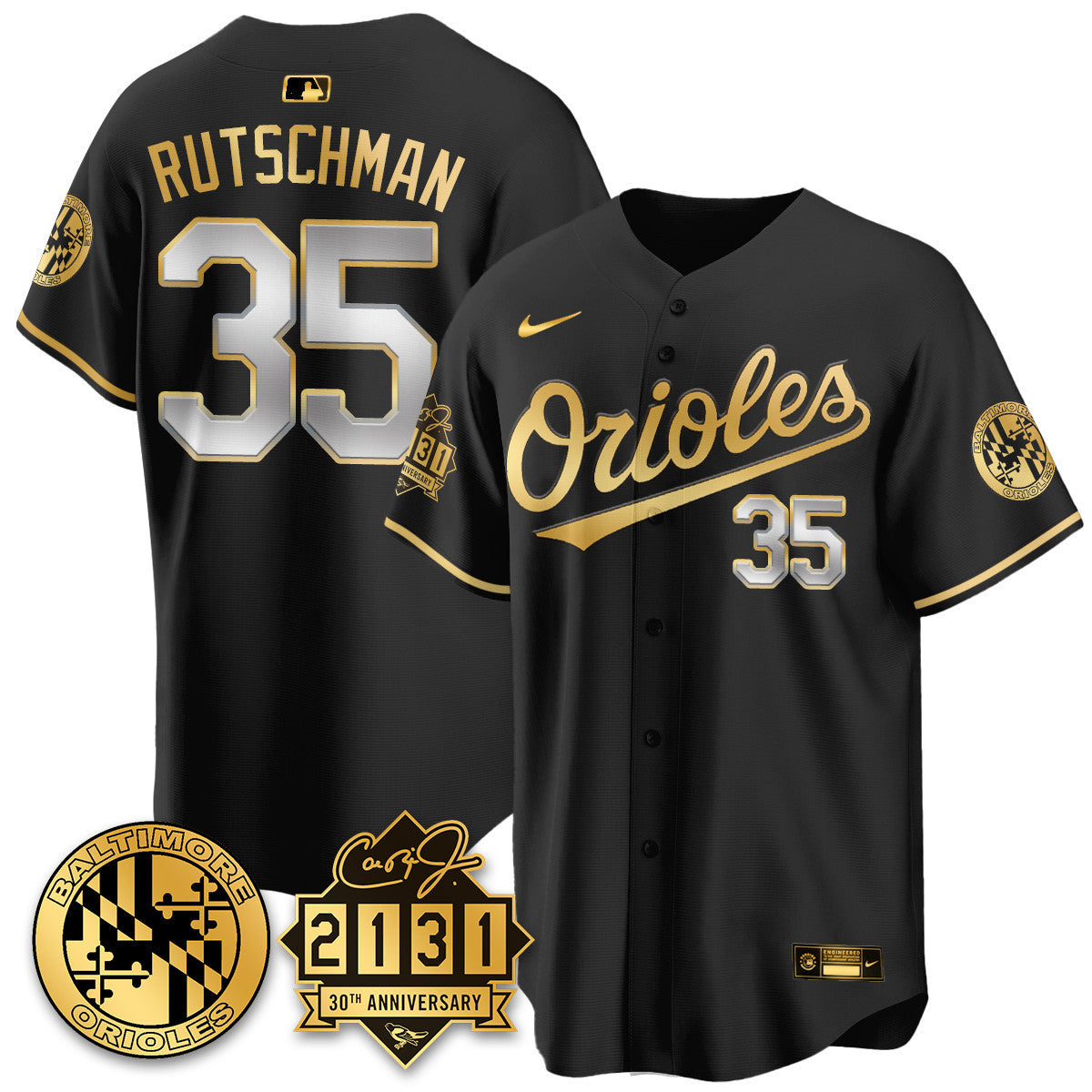 Men's Baltimore Orioles "30th Anniversary of 2131" Limited Jersey - All Stitched