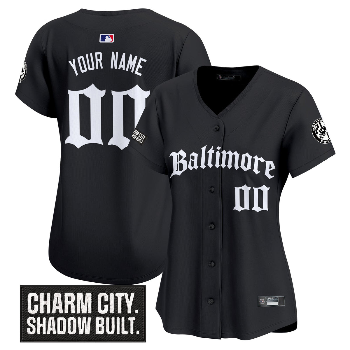 Baltimore Orioles 'Gothic Harbor Edition' Vapor Premier Limited Custom Jersey - All Stitched