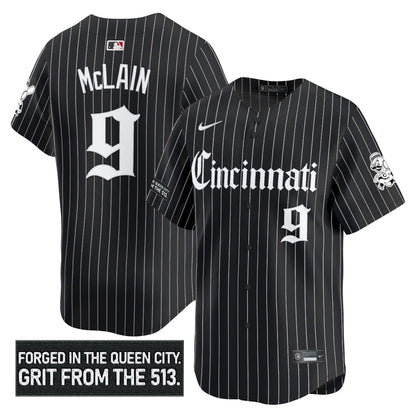 Men's Cincinnati Reds 'Gothic Queen City Edition' Vapor Premier Limited Jersey - All Stitched