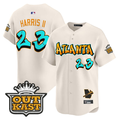 Men's Atlanta Braves 'Graffiti A-Town Edition' Vapor Premier Limited Jersey - All Stitched