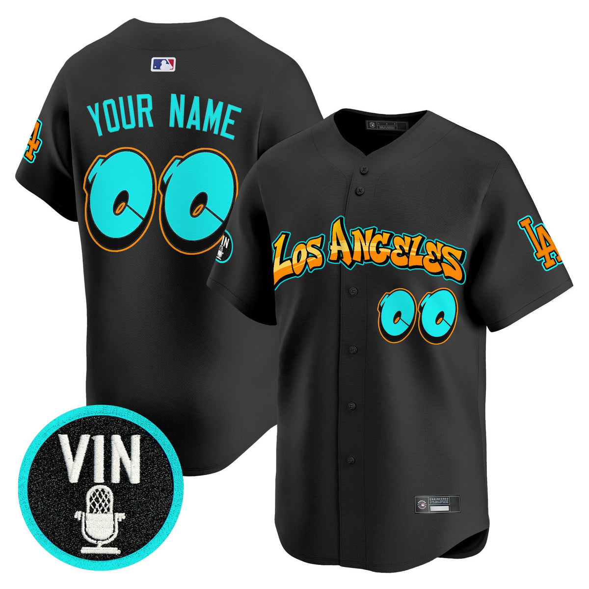 Los Angeles Dodgers 'Graffiti Street Style Edition' Vapor Premier Limited Custom Jersey - All Stitched