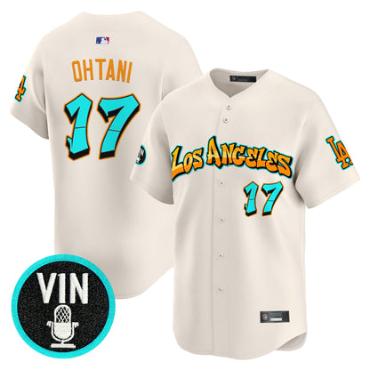 Men's Los Angeles Dodgers 'Graffiti Street Style Edition' Vapor Premier Limited Jersey - All Stitched