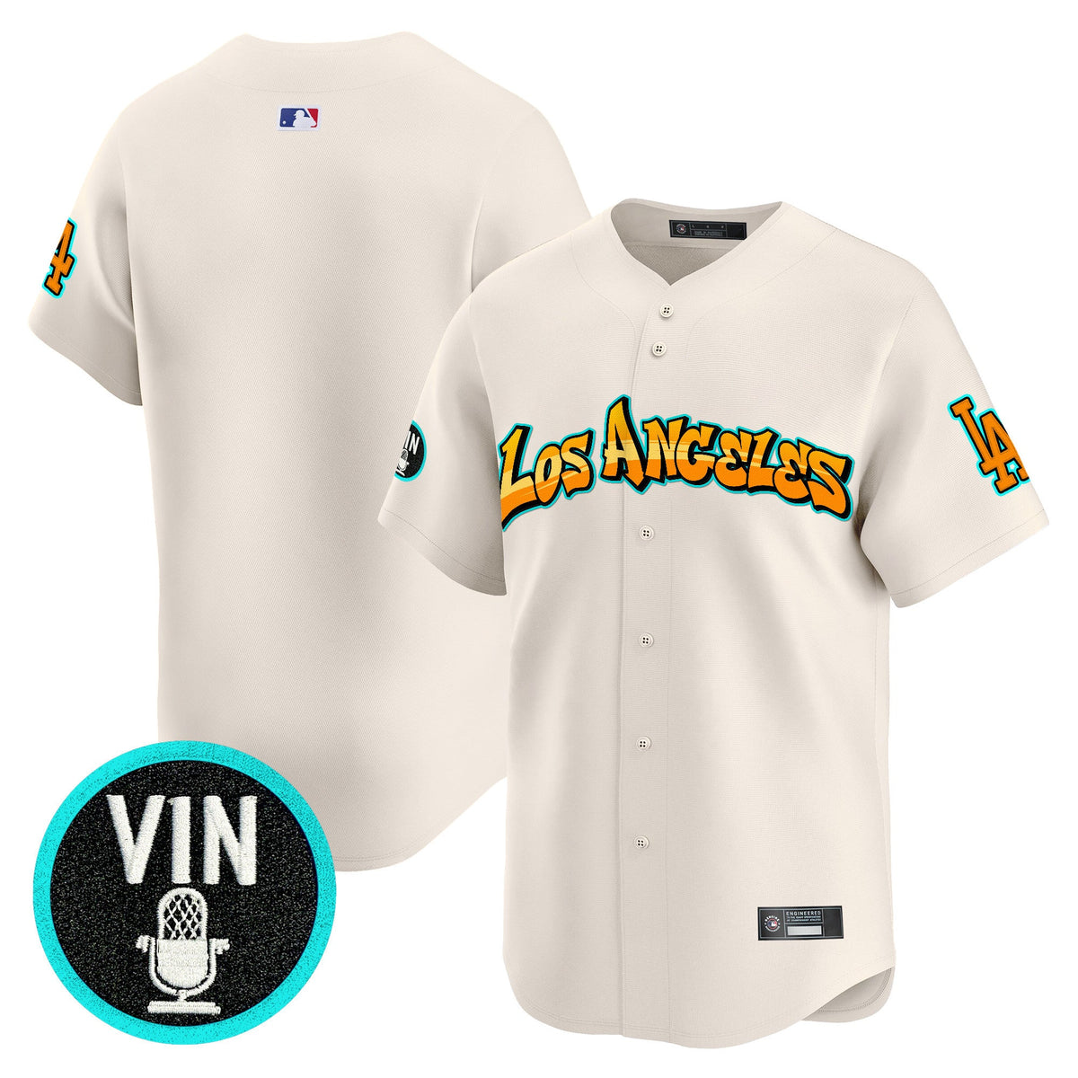 Men's Los Angeles Dodgers 'Graffiti Street Style Edition' Vapor Premier Limited Jersey - All Stitched