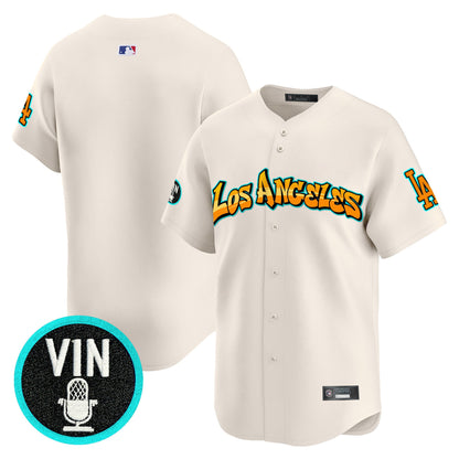 Men's Los Angeles Dodgers 'Graffiti Street Style Edition' Vapor Premier Limited Jersey - All Stitched