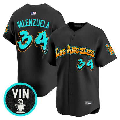 Men's Los Angeles Dodgers 'Graffiti Street Style Edition' Vapor Premier Limited Jersey - All Stitched