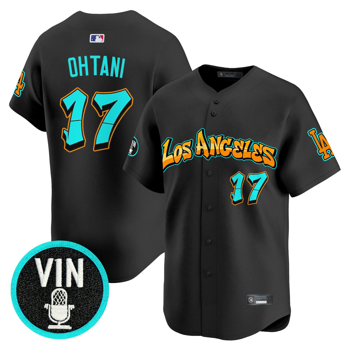 Men's Los Angeles Dodgers 'Graffiti Street Style Edition' Vapor Premier Limited Jersey - All Stitched