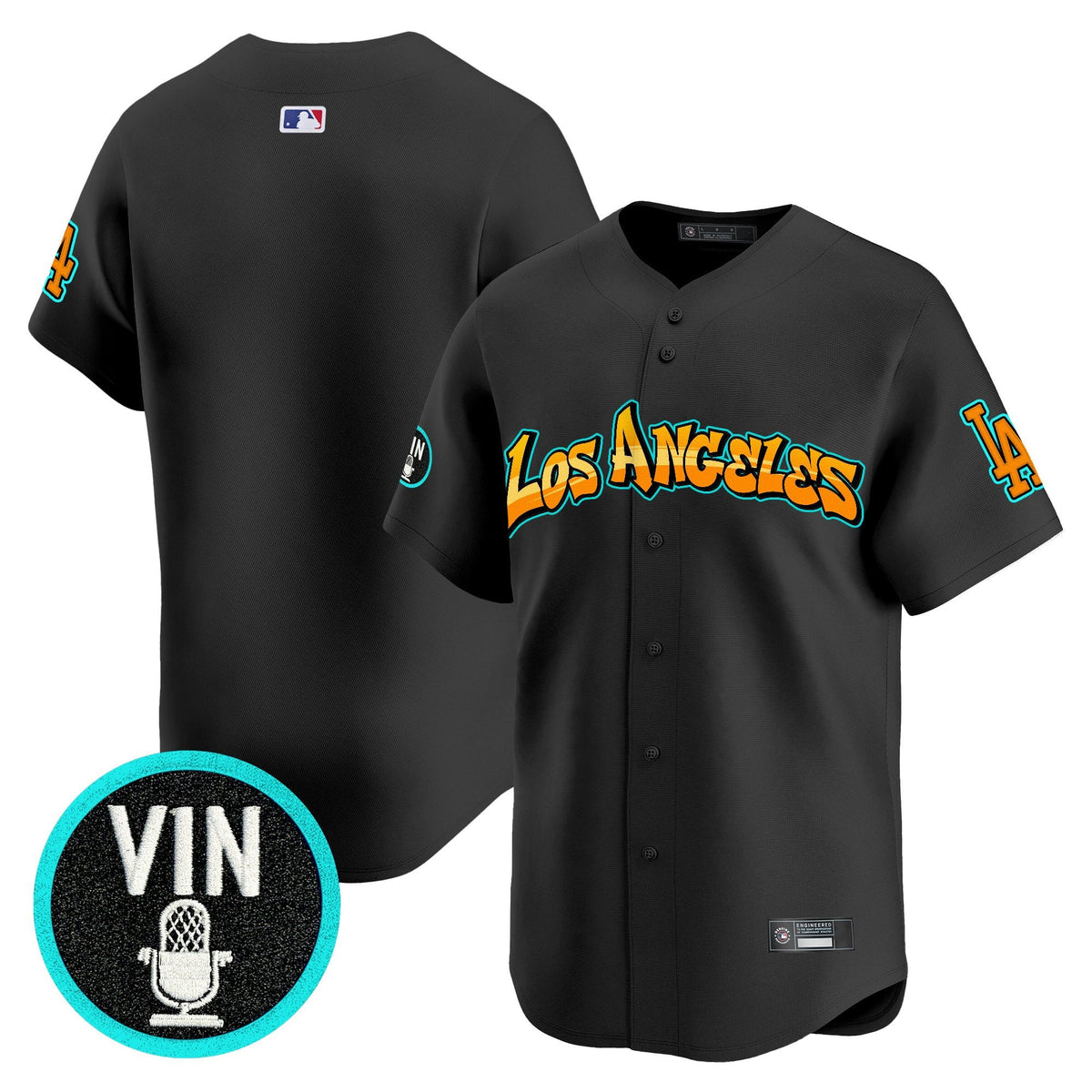 Men's Los Angeles Dodgers 'Graffiti Street Style Edition' Vapor Premier Limited Jersey - All Stitched
