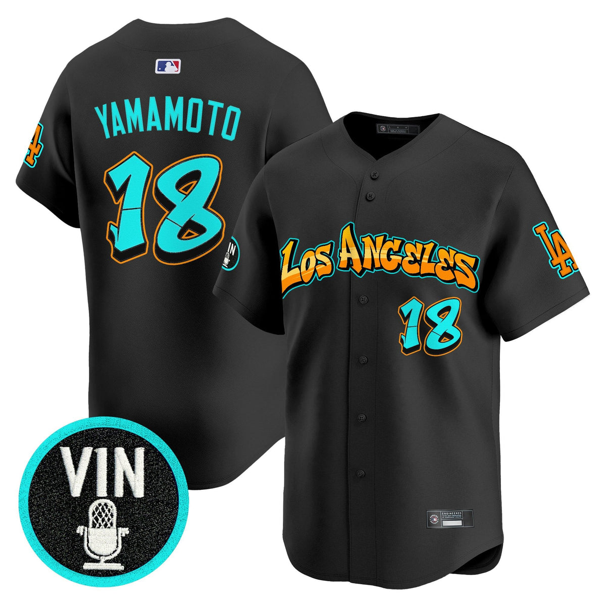 Men's Los Angeles Dodgers 'Graffiti Street Style Edition' Vapor Premier Limited Jersey - All Stitched