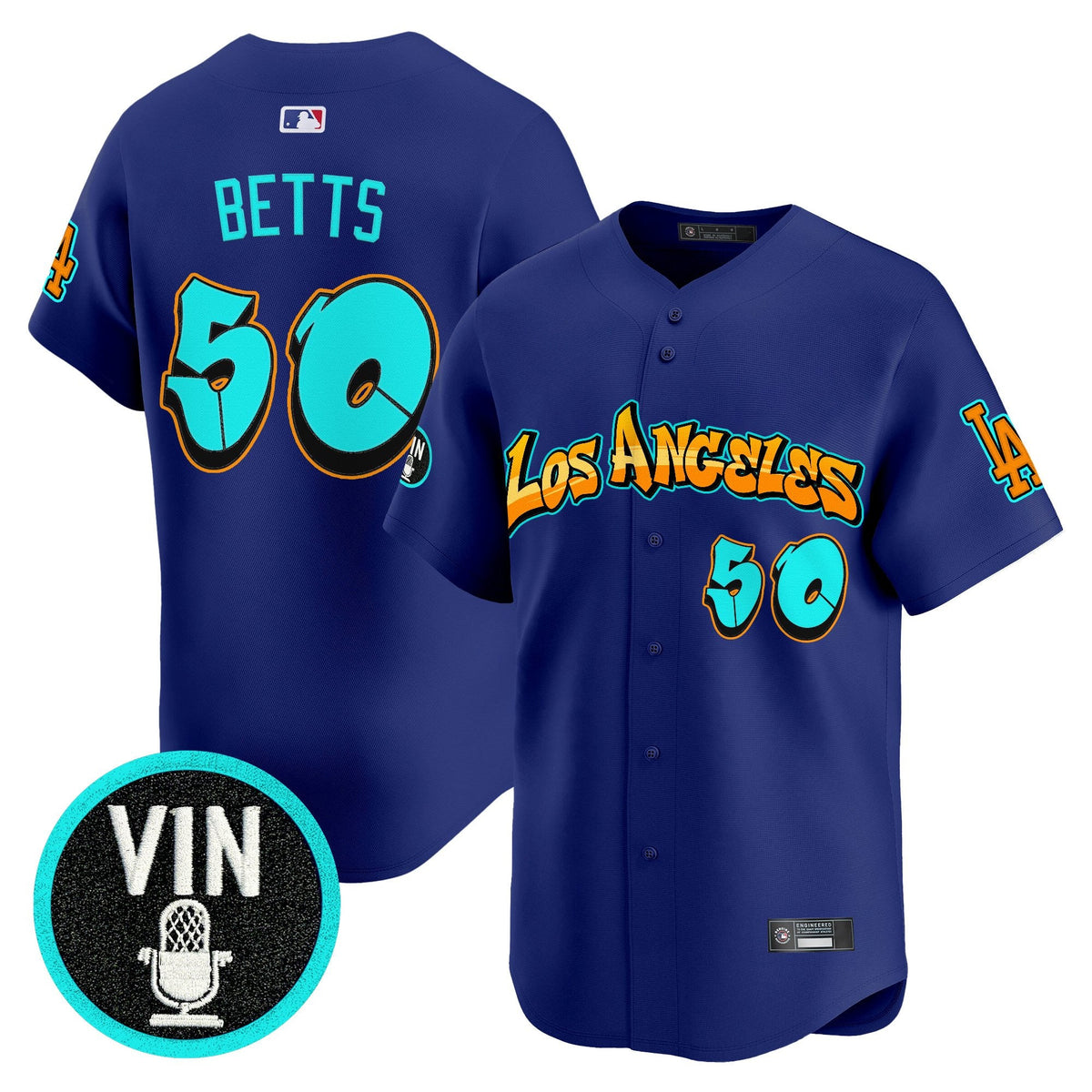 Men's Los Angeles Dodgers 'Graffiti Street Style Edition' Vapor Premier Limited Jersey - All Stitched