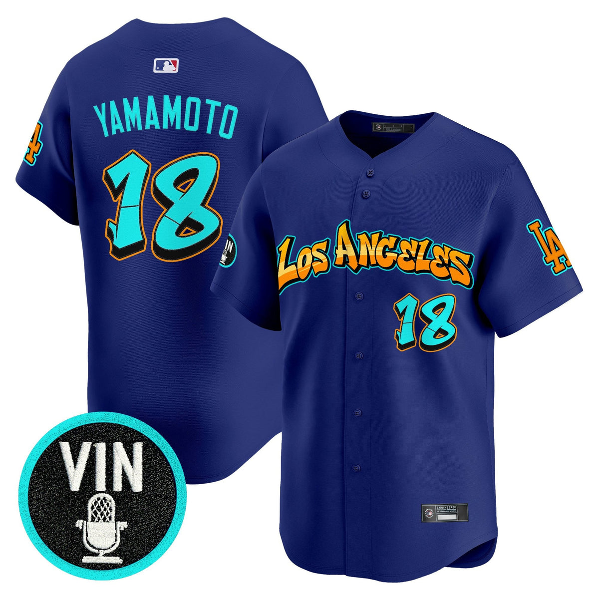 Men's Los Angeles Dodgers 'Graffiti Street Style Edition' Vapor Premier Limited Jersey - All Stitched