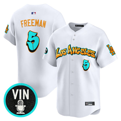 Men's Los Angeles Dodgers 'Graffiti Street Style Edition' Vapor Premier Limited Jersey - All Stitched