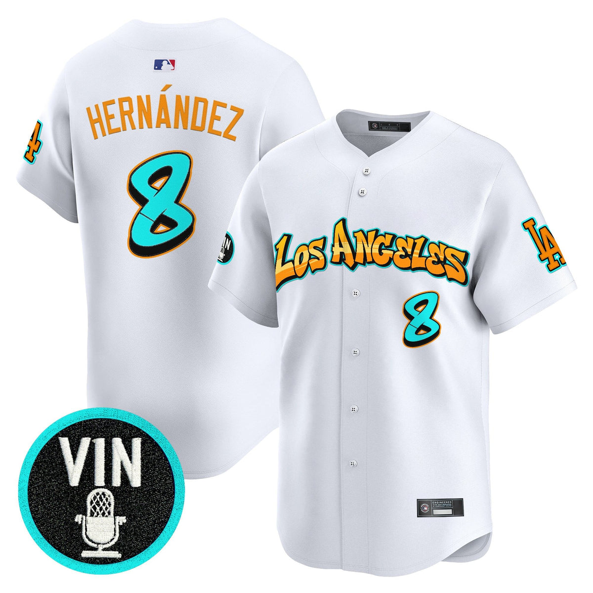 Men's Los Angeles Dodgers 'Graffiti Street Style Edition' Vapor Premier Limited Jersey - All Stitched