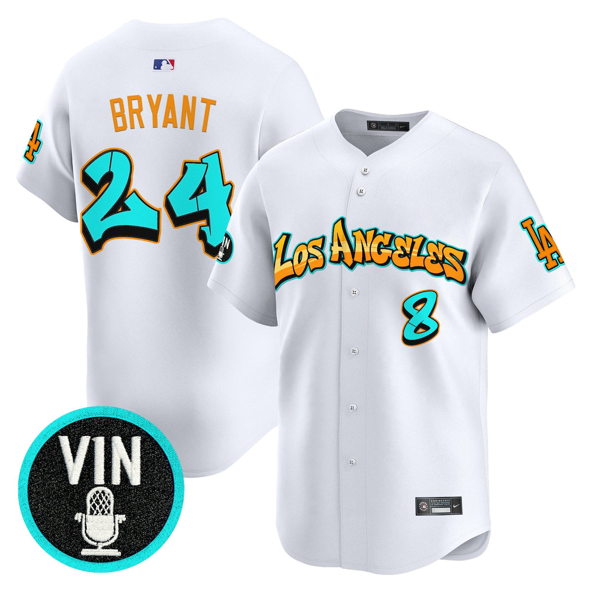 Men's Los Angeles Dodgers 'Graffiti Street Style Edition' Vapor Premier Limited Jersey - All Stitched