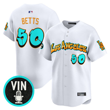 Men's Los Angeles Dodgers 'Graffiti Street Style Edition' Vapor Premier Limited Jersey - All Stitched