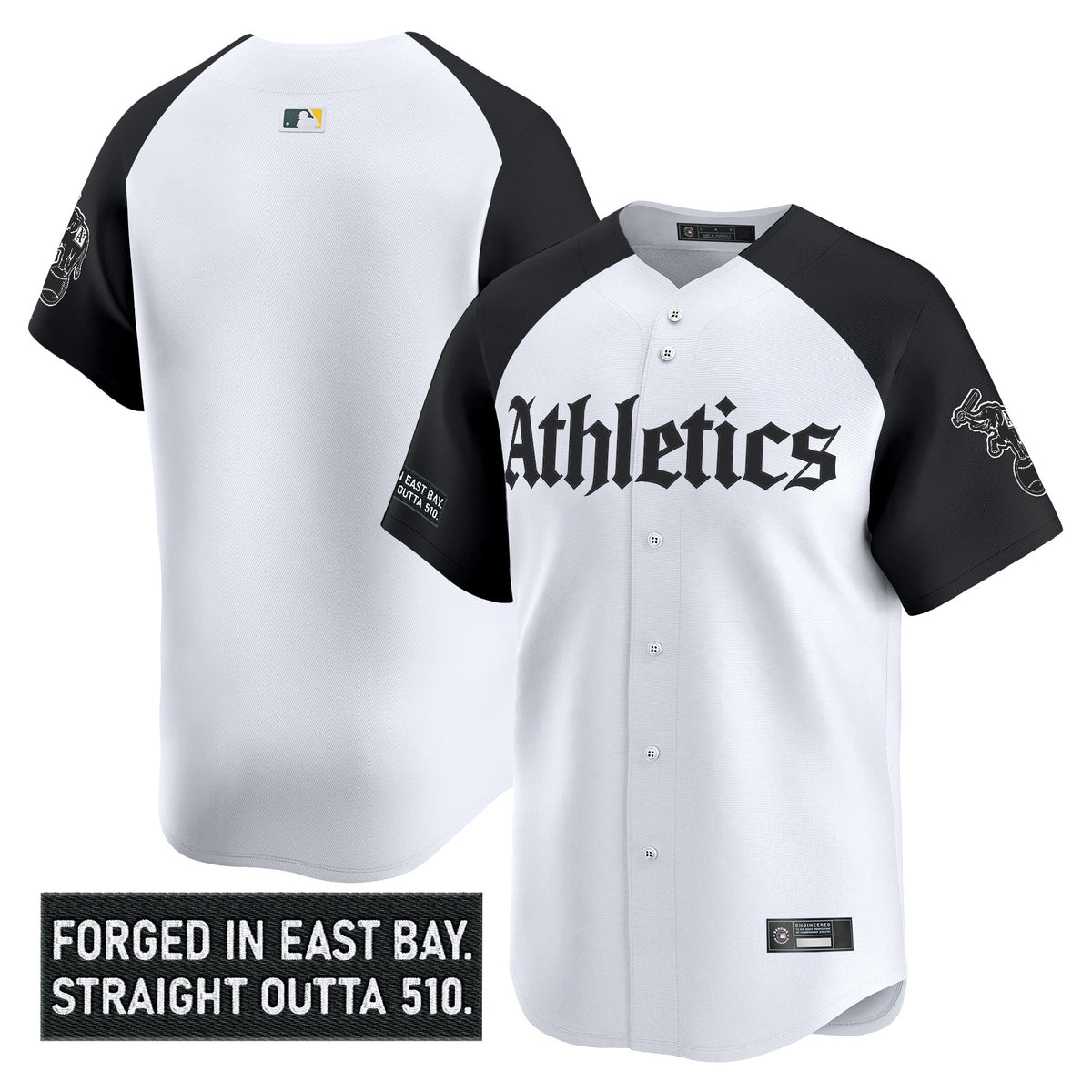 Men's Athletics 'Gothic East Bay Edition' Vapor Premier Limited Jersey - All Stitched