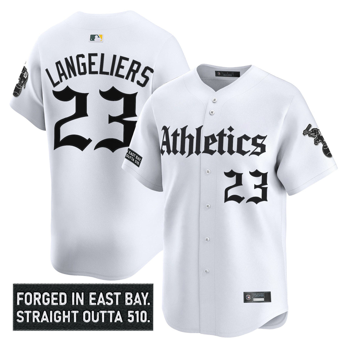Men's Athletics 'Gothic East Bay Edition' Vapor Premier Limited Jersey - All Stitched