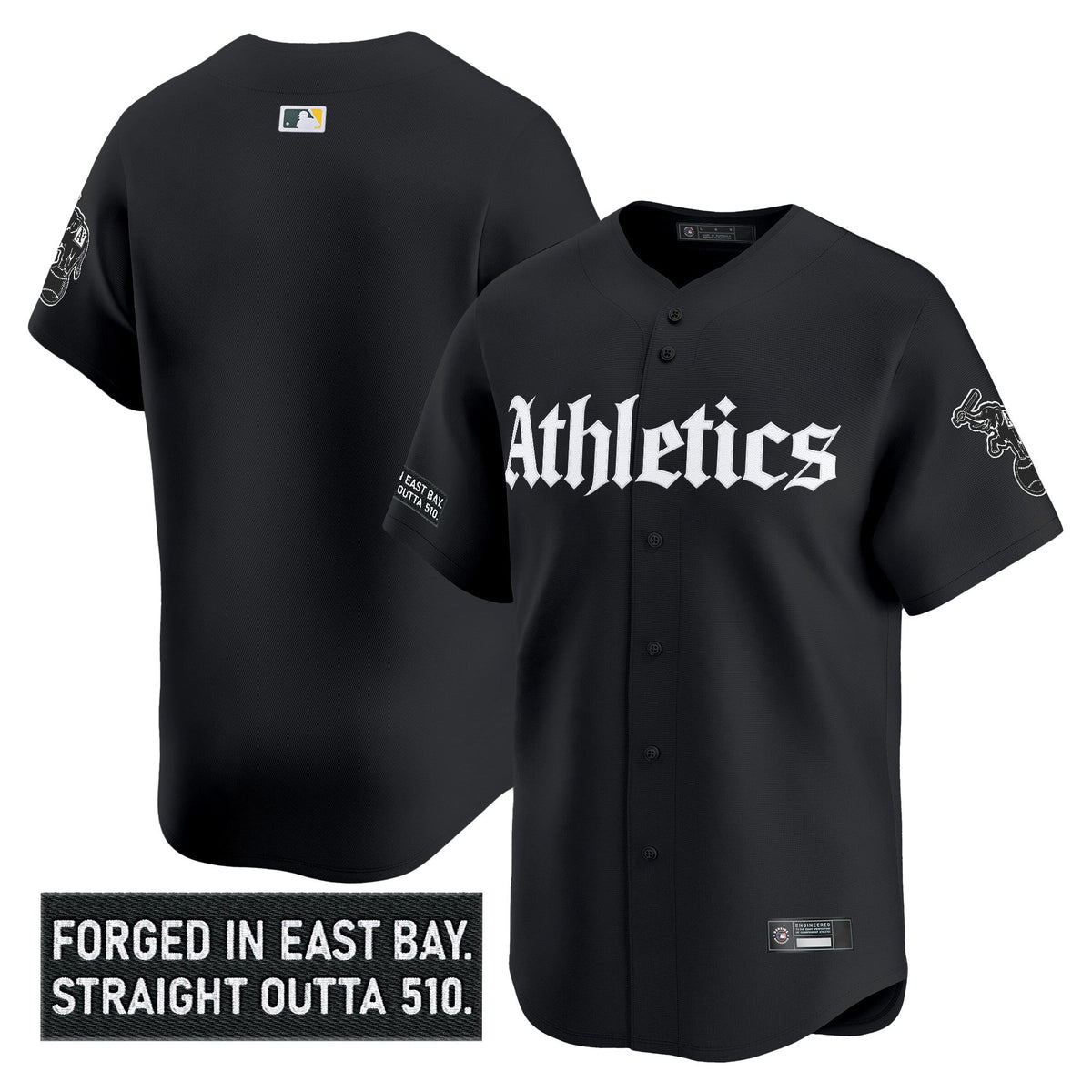 Men's Athletics 'Gothic East Bay Edition' Vapor Premier Limited Jersey - All Stitched
