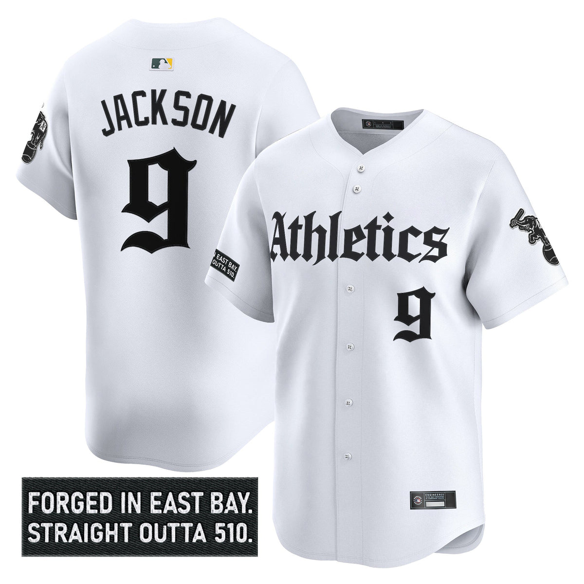 Men's Athletics 'Gothic East Bay Edition' Vapor Premier Limited Jersey - All Stitched