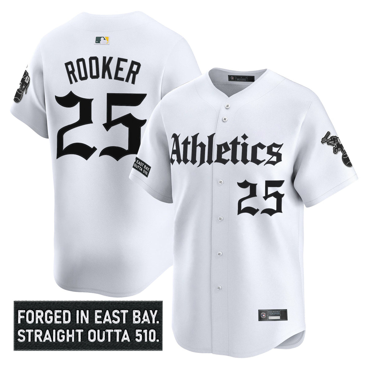 Men's Athletics 'Gothic East Bay Edition' Vapor Premier Limited Jersey - All Stitched