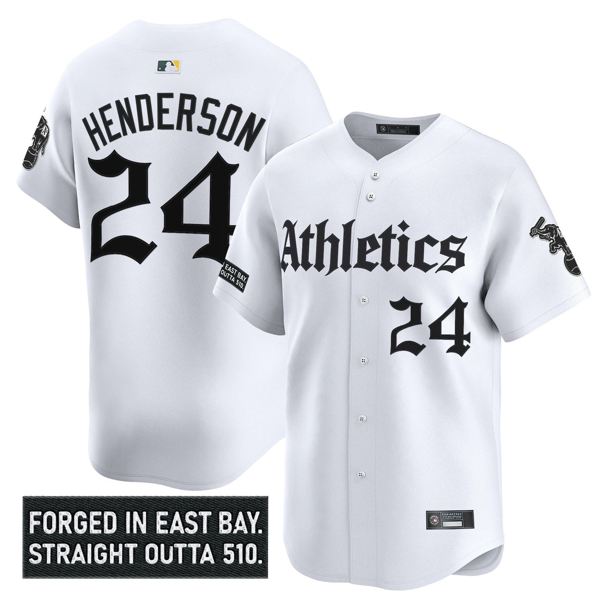 Men's Athletics 'Gothic East Bay Edition' Vapor Premier Limited Jersey - All Stitched