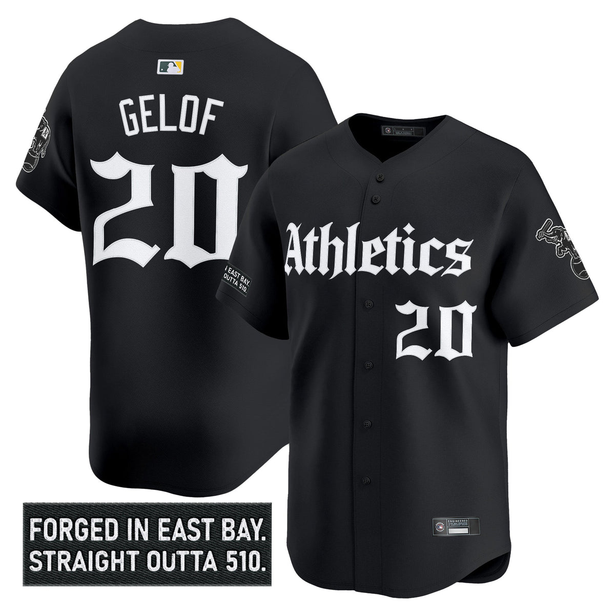 Men's Athletics 'Gothic East Bay Edition' Vapor Premier Limited Jersey - All Stitched