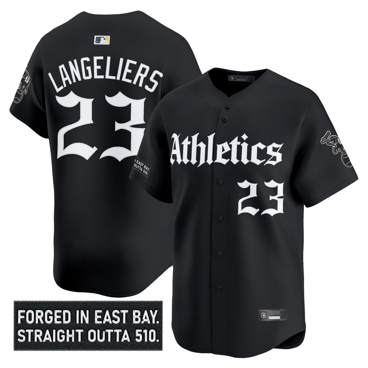 Men's Athletics 'Gothic East Bay Edition' Vapor Premier Limited Jersey - All Stitched