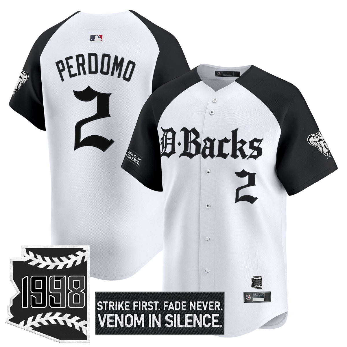 Men's Arizona Diamondbacks 'Gothic Desert Fang Edition' Vapor Premier Limited Jersey V2 - All Stitched