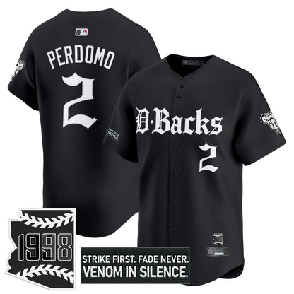 Men's Arizona Diamondbacks 'Gothic Desert Fang Edition' Vapor Premier Limited Jersey V2 - All Stitched