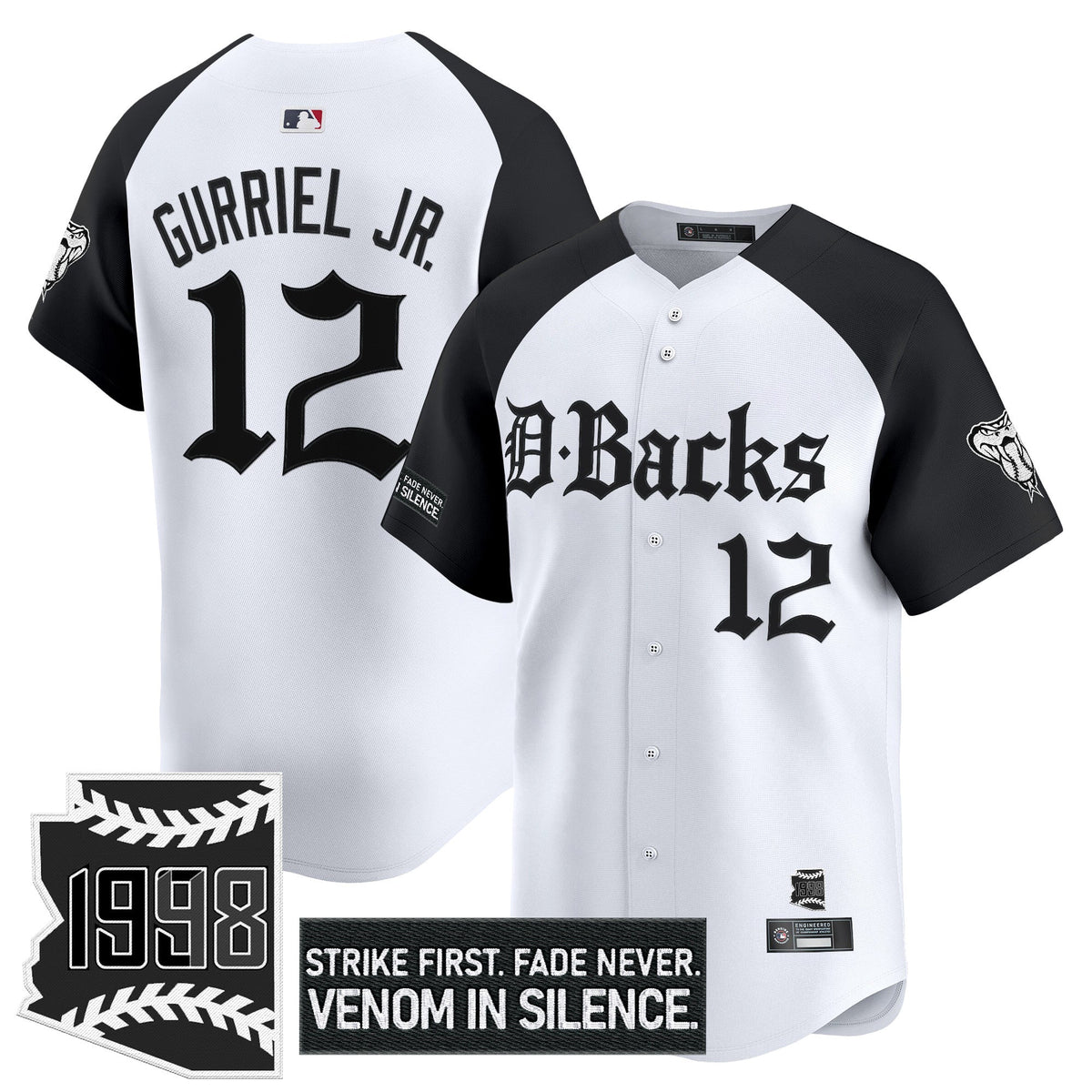 Men's Arizona Diamondbacks 'Gothic Desert Fang Edition' Vapor Premier Limited Jersey V2 - All Stitched