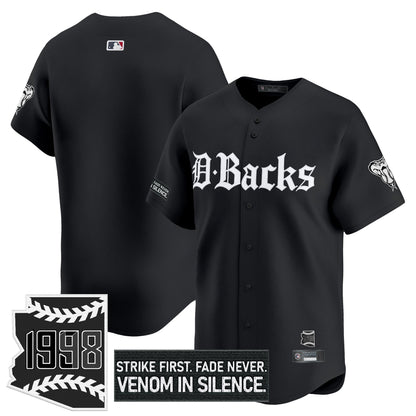 Men's Arizona Diamondbacks 'Gothic Desert Fang Edition' Vapor Premier Limited Jersey V2 - All Stitched