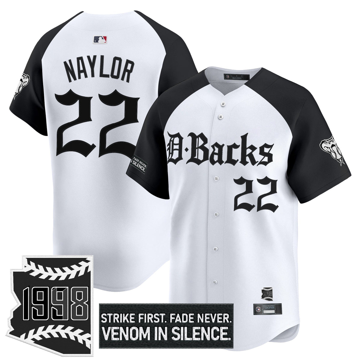 Men's Arizona Diamondbacks 'Gothic Desert Fang Edition' Vapor Premier Limited Jersey V2 - All Stitched