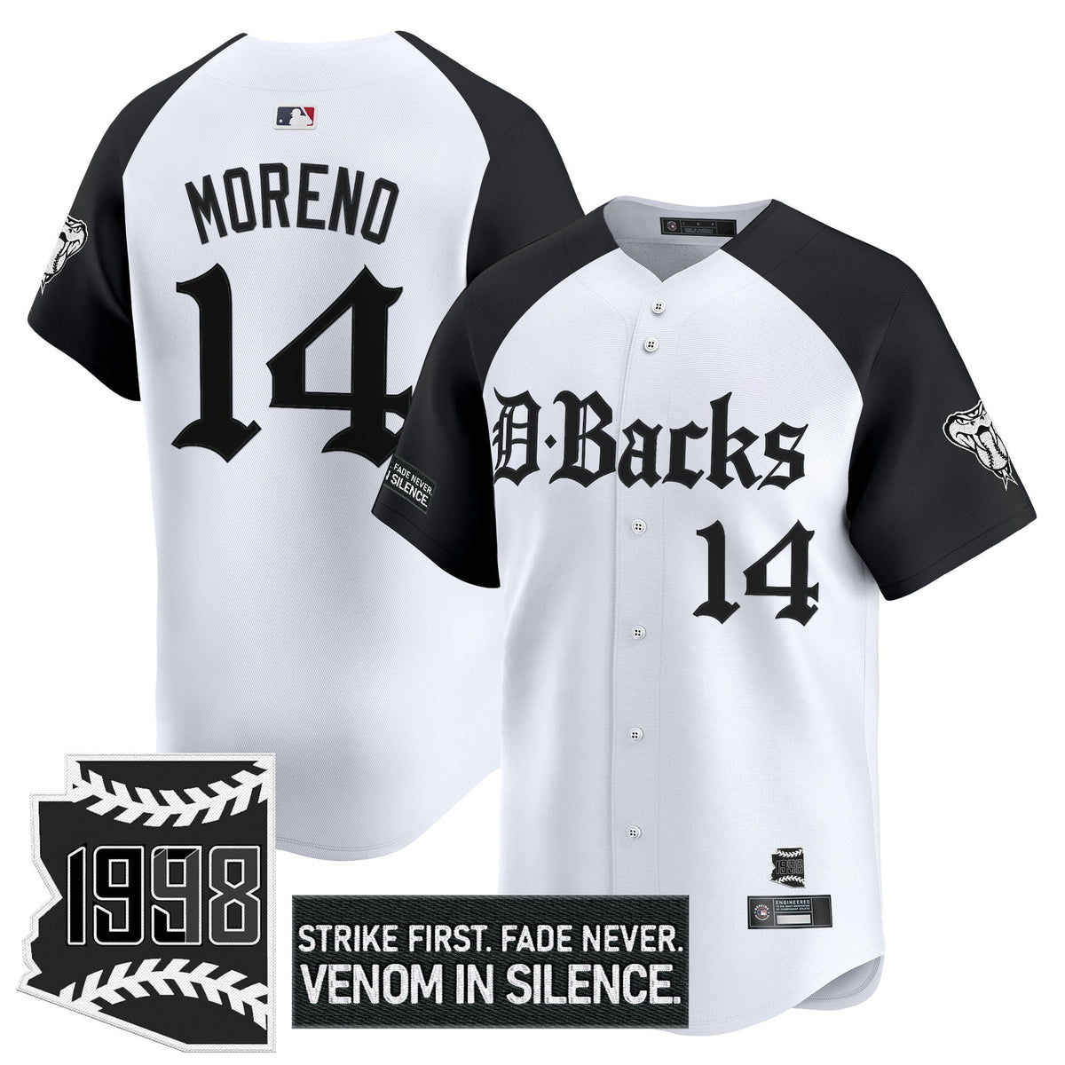 Men's Arizona Diamondbacks 'Gothic Desert Fang Edition' Vapor Premier Limited Jersey V2 - All Stitched