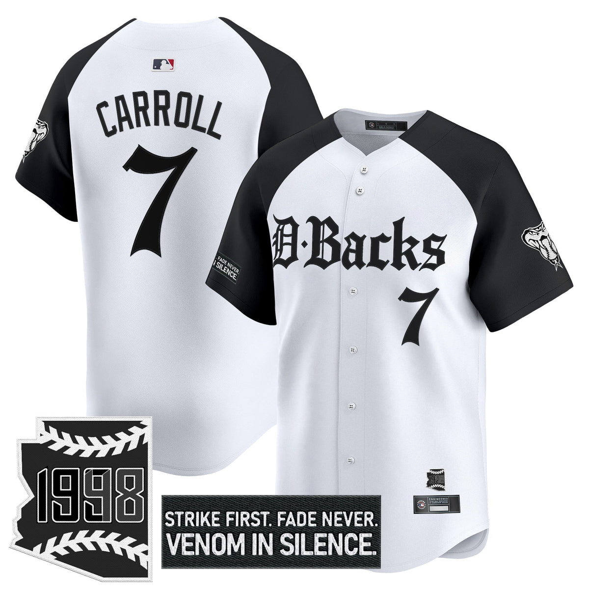Men's Arizona Diamondbacks 'Gothic Desert Fang Edition' Vapor Premier Limited Jersey V2 - All Stitched