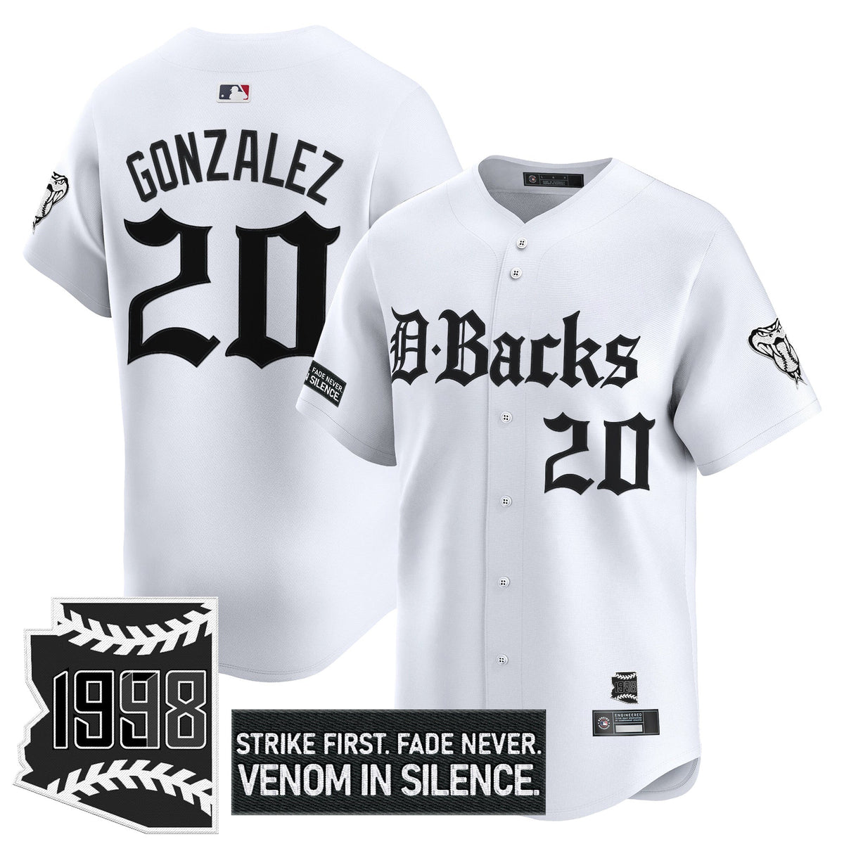 Men's Arizona Diamondbacks 'Gothic Desert Fang Edition' Vapor Premier Limited Jersey V2 - All Stitched