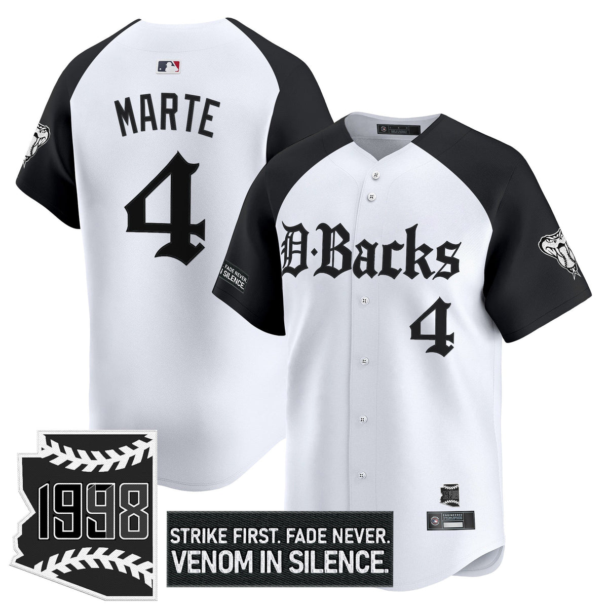 Men's Arizona Diamondbacks 'Gothic Desert Fang Edition' Vapor Premier Limited Jersey V2 - All Stitched