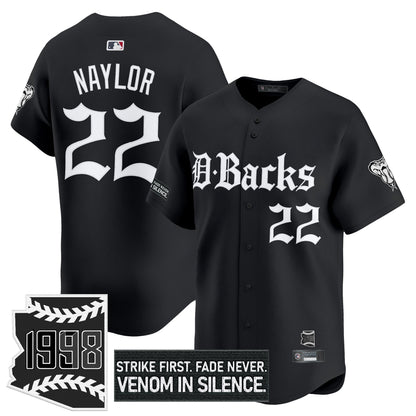 Men's Arizona Diamondbacks 'Gothic Desert Fang Edition' Vapor Premier Limited Jersey V2 - All Stitched