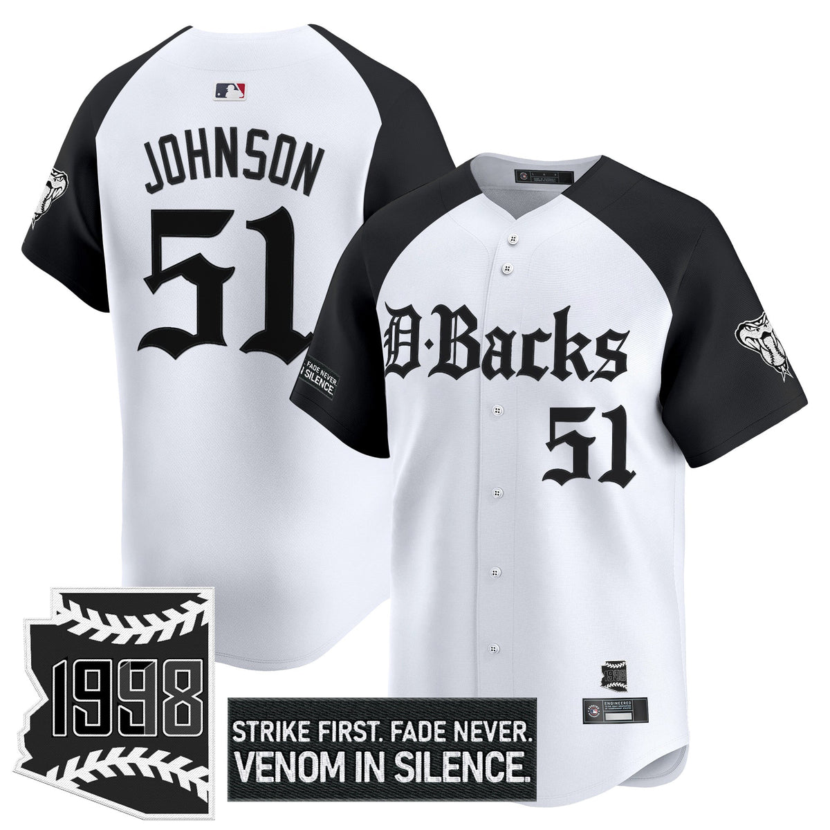 Men's Arizona Diamondbacks 'Gothic Desert Fang Edition' Vapor Premier Limited Jersey V2 - All Stitched
