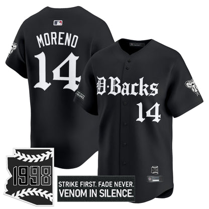 Men's Arizona Diamondbacks 'Gothic Desert Fang Edition' Vapor Premier Limited Jersey V2 - All Stitched