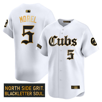Men's Chicago Cubs 'Gothic North Side Edition' Gold Vapor Premier Limited Jersey - All Stitched