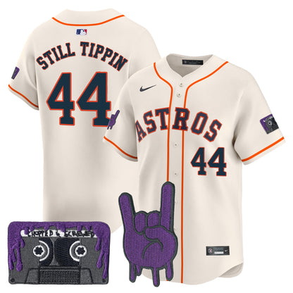Houston Astros DJ Screw Patch Vapor Premier Limited Jersey - All Stitched