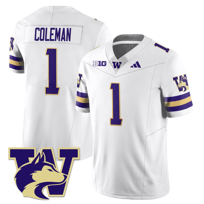Men's Washington Husky Football 2025 Vapor Limited Jersey - All Stitched