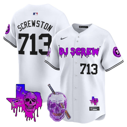 Men's Astros DJ Screw Vapor Premier Limited Jersey - All Stitched